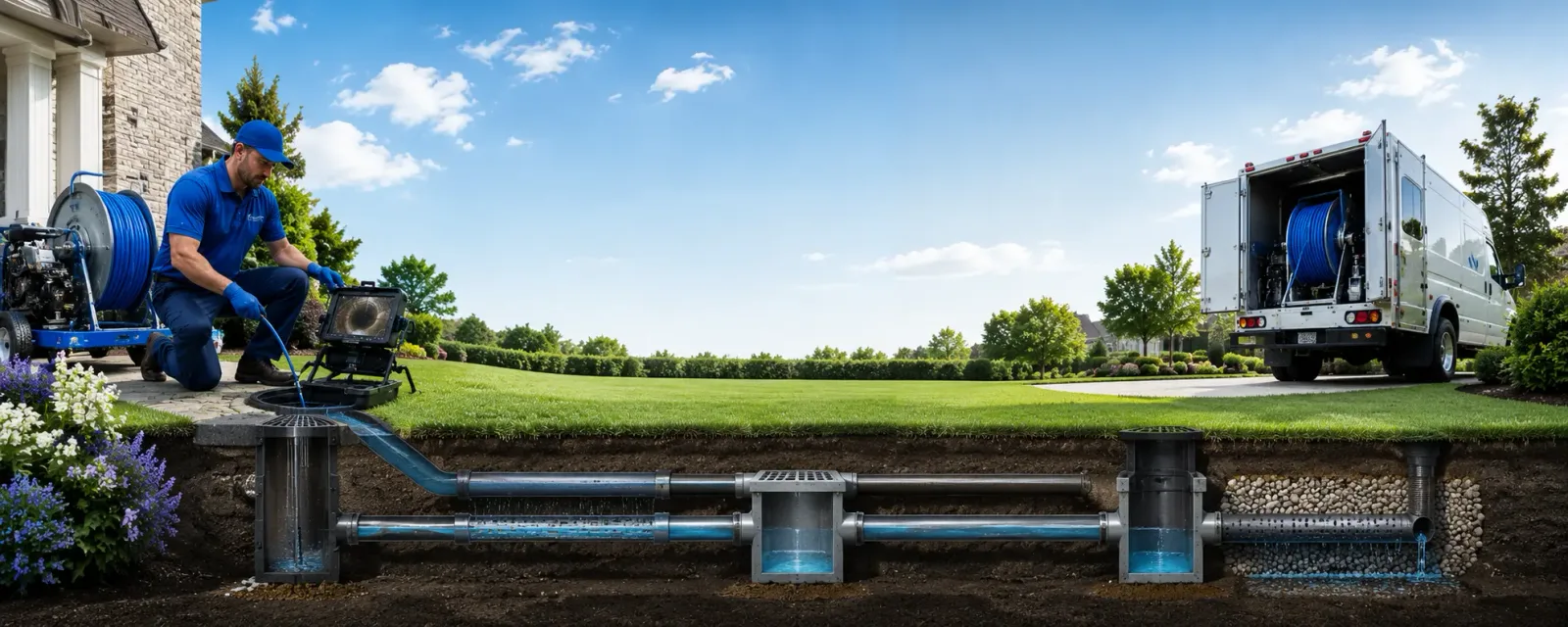 Outdoor drain cleaning information for Woodlawn, TX